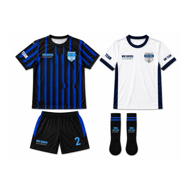 WSE Soccer Match Uniform – Blue/Black - Image 3
